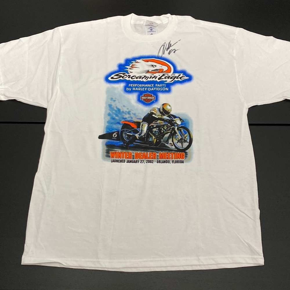 Harley-Davidson Race Team T-Shirt - SIGNED! - XL